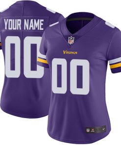 Exceptional Minnesota Vikings Customized Purple Team Color Stitched Vapor Untouchable Limited Women's NFL Jersey