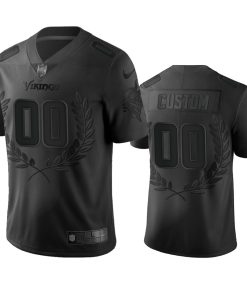 Outstanding Minnesota Vikings Custom Men's  Black NFL MVP Limited Edition Jersey
