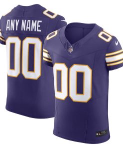 Finest Minnesota Vikings Custom Men's  Purple Vapor F.U.S.E. Limited Jersey