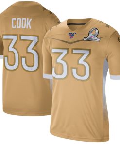 Superb Minnesota Vikings #33 Dalvin Cook 2020 NFC Pro Bowl Game Jersey Gold