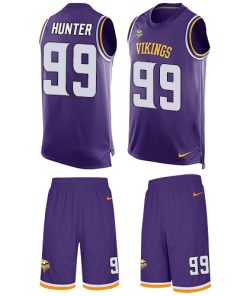 Exceptional Vikings #99 Danielle Hunter Purple Team Color Men's Stitched NFL Limited Tank Top Suit Jersey