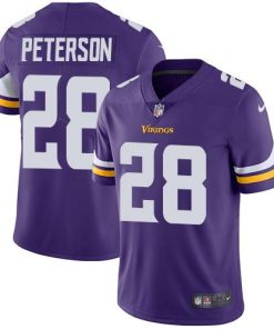 Gorgeous Vikings #28 Adrian Peterson Purple Team Color Men's Stitched NFL Vapor Untouchable Limited Jersey