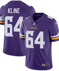 Exceptional Vikings #64 Josh Kline Purple Team Color Men's Stitched NFL Vapor Untouchable Limited Jersey