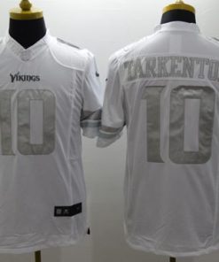 High quality Vikings #10 Fran Tarkenton White Men's Stitched NFL Limited Platinum Jersey