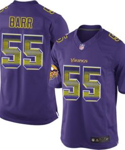 Marvelous Vikings #55 Anthony Barr Purple Team Color Men's Stitched NFL Limited Strobe Jersey