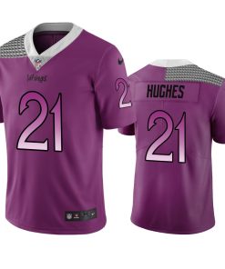 Superior Minnesota Vikings #21 Mike Hughes Purple Vapor Limited City Edition NFL Jersey