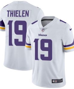 Premium Vikings #19 Adam Thielen White Men's Stitched NFL Vapor Untouchable Limited Jersey