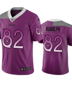 Gorgeous Minnesota Vikings #82 Kyle Rudolph Purple Vapor Limited City Edition NFL Jersey