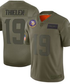 Gorgeous Vikings #19 Adam Thielen Camo Men's Stitched NFL Limited 2019 Salute To Service Jersey