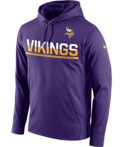 Marvelous Men's Minnesota Vikings Purple Sideline Circuit Pullover Performance Hooded Sweatshirt