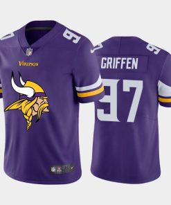 Premium Minnesota Vikings #97 Everson Griffen Purple Men's Big Team Logo Vapor Limited NFL Jersey