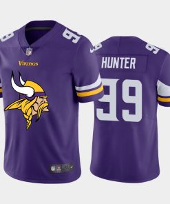 High quality Minnesota Vikings #99 Danielle Hunter Purple Men's Big Team Logo Vapor Limited NFL Jersey