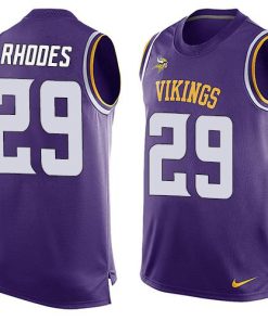 High quality Vikings #29 Xavier Rhodes Purple Team Color Men's Stitched NFL Limited Tank Top Jersey