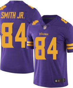 Finest Vikings #84 Irv Smith Jr. Purple Men's Stitched NFL Limited Rush Jersey