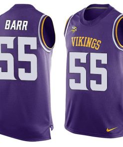 Exceptional Vikings #55 Anthony Barr Purple Team Color Men's Stitched NFL Limited Tank Top Jersey