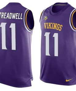 Finest Vikings #11 Laquon Treadwell Purple Team Color Men's Stitched NFL Limited Tank Top Jersey