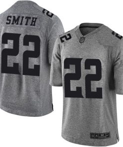 Outstanding Vikings #22 Harrison Smith Gray Men's Stitched NFL Limited Gridiron Gray Jersey