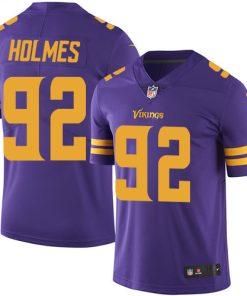 Marvelous Vikings #92 Jalyn Holmes Purple Men's Stitched NFL Limited Rush Jersey