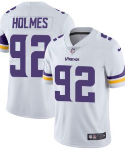 Finest Vikings #92 Jalyn Holmes White Men's Stitched NFL Vapor Untouchable Limited Jersey