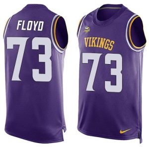 Exceptional Vikings #73 Sharrif Floyd Purple Team Color Men's Stitched NFL Limited Tank Top Jersey
