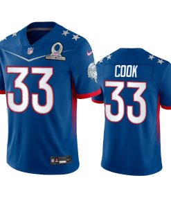 High quality Vikings #33 Dalvin Cook Men's NFL 2022 NFC Pro Bowl Game Jersey Royal
