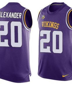 Premium Vikings #20 Mackensie Alexander Purple Team Color Men's Stitched NFL Limited Tank Top Jersey