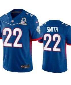 Premium Vikings #22 Harrison Smith Men's NFL 2022 NFC Pro Bowl Game Jersey Royal