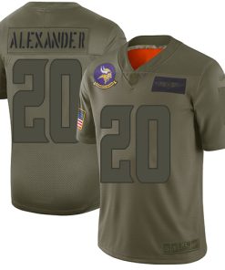 Exquisite Vikings #20 Mackensie Alexander Camo Men's Stitched NFL Limited 2019 Salute To Service Jersey