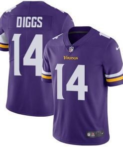 Superior Vikings #14 Stefon Diggs Purple Team Color Men's Stitched NFL Vapor Untouchable Limited Jersey