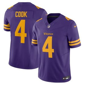 Premium Minnesota Vikings #4 Dalvin Cook Men's Purple Vapor F.U.S.E. Limited Jersey Alternate