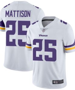 Premium Vikings #25 Alexander Mattison White Men's Stitched NFL Vapor Untouchable Limited Jersey