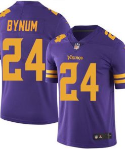 Outstanding Vikings #24 Camryn Bynum Purple Men's Stitched NFL Limited Rush Jersey
