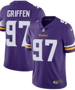 Premium Vikings #97 Everson Griffen Purple Team Color Men's Stitched NFL Vapor Untouchable Limited Jersey