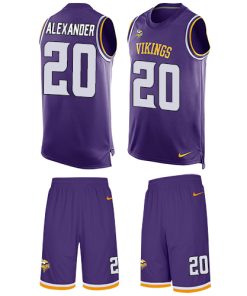Exceptional Vikings #20 Mackensie Alexander Purple Team Color Men's Stitched NFL Limited Tank Top Suit Jersey