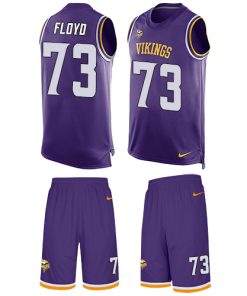 Exceptional Vikings #73 Sharrif Floyd Purple Team Color Men's Stitched NFL Limited Tank Top Suit Jersey