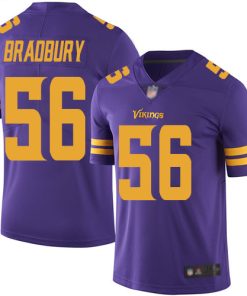 Gorgeous Vikings #56 Garrett Bradbury Purple Men's Stitched NFL Limited Rush Jersey