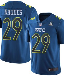 Premium Vikings #29 Xavier Rhodes Navy Men's Stitched NFL Limited NFC 2017 Pro Bowl Jersey