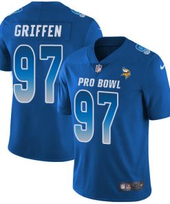 Exceptional Vikings #97 Everson Griffen Royal Men's Stitched NFL Limited NFC 2018 Pro Bowl Jersey