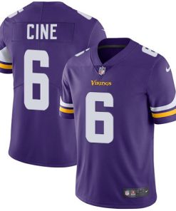 Gorgeous Vikings #6 Lewis Cine Purple Team Color Men's Stitched NFL Vapor Untouchable Limited Jersey