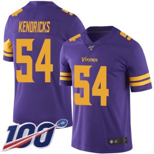Superior Vikings #54 Eric Kendricks Purple Men's Stitched NFL Limited Rush 100th Season Jersey