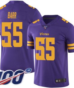Premium Vikings #55 Anthony Barr Purple Men's Stitched NFL Limited Rush 100th Season Jersey