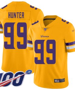Superb Vikings #99 Danielle Hunter Gold Men's Stitched NFL Limited Inverted Legend 100th Season Jersey
