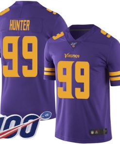 Gorgeous Vikings #99 Danielle Hunter Purple Men's Stitched NFL Limited Rush 100th Season Jersey