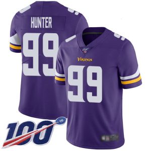 Superior Vikings #99 Danielle Hunter Purple Team Color Men's Stitched NFL 100th Season Vapor Limited Jersey