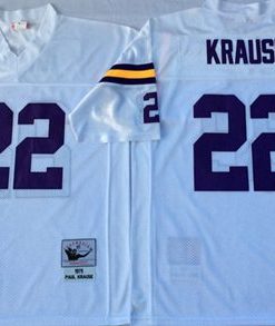 Marvelous Mitchell And Ness Vikings #22 Paul Krause White Throwback Stitched NFL Jersey